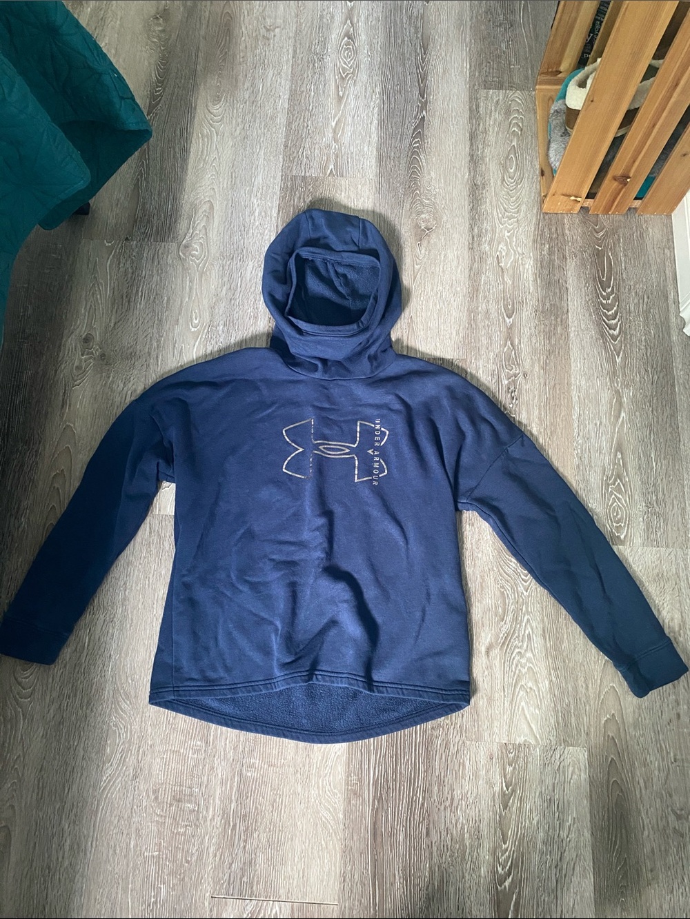 Under Armour Women's Navy Funnel Neck Pullover Sweater